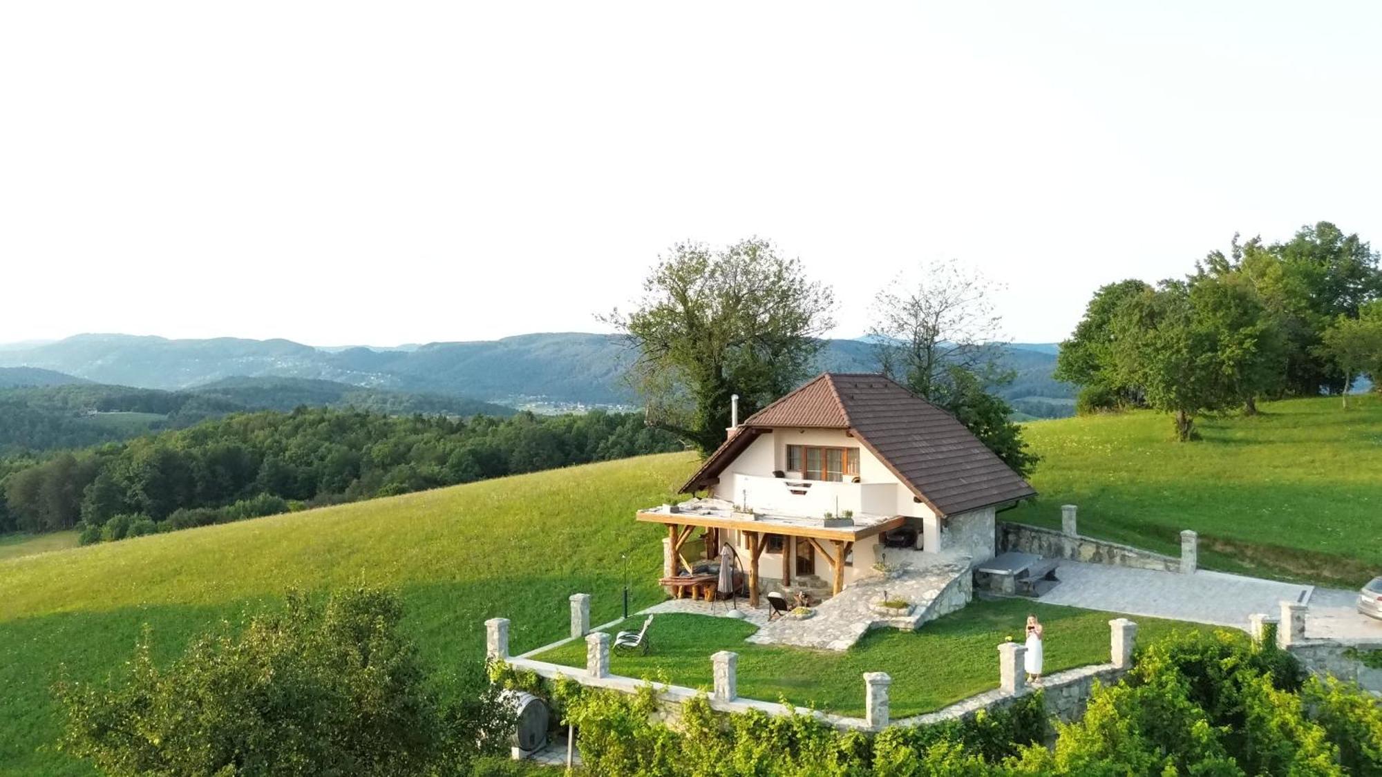 Zerko Holiday Home - Vineyard Chalet With Sauna And Jacuzzi Free Mirna Екстериор снимка